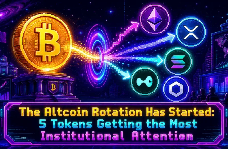 The Altcoin Rotation Has Started: 5 Tokens Getting the Most Institutional Attention