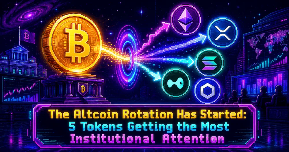 The Altcoin Rotation Has Started: 5 Tokens Getting the Most Institutional Attention