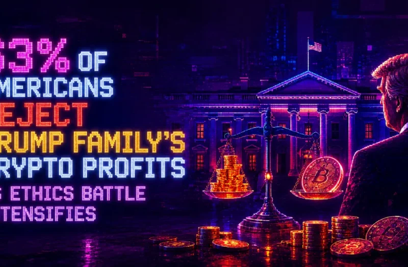 63% of Americans Reject Trump Family’s Crypto Profits as Ethics Battle Intensifies