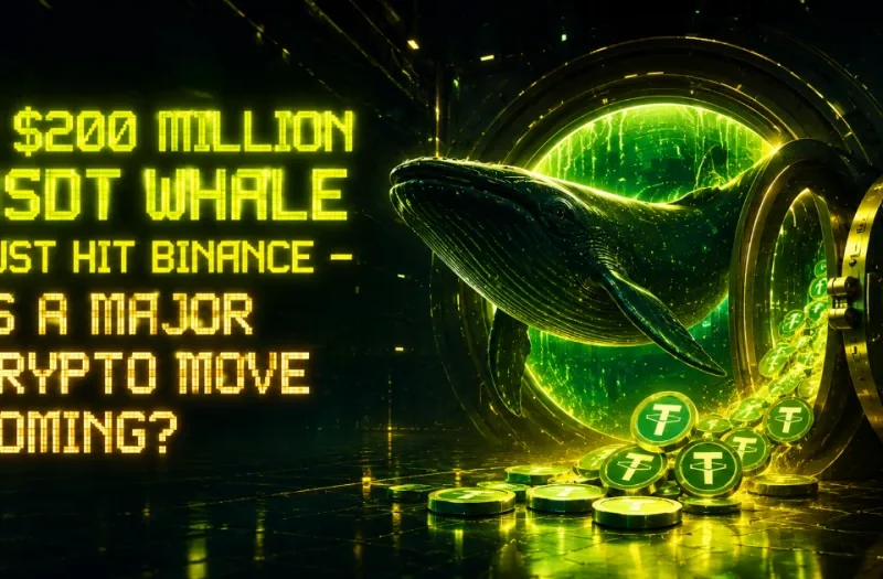 A $200 Million USDT Whale Just Hit Binance — Is a Major Crypto Move Coming?