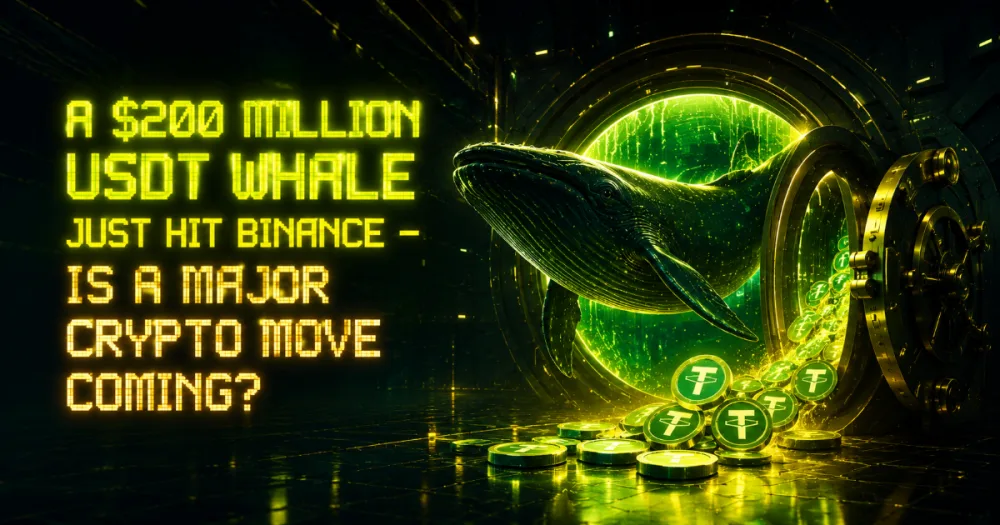 A $200 Million USDT Whale Just Hit Binance — Is a Major Crypto Move Coming?
