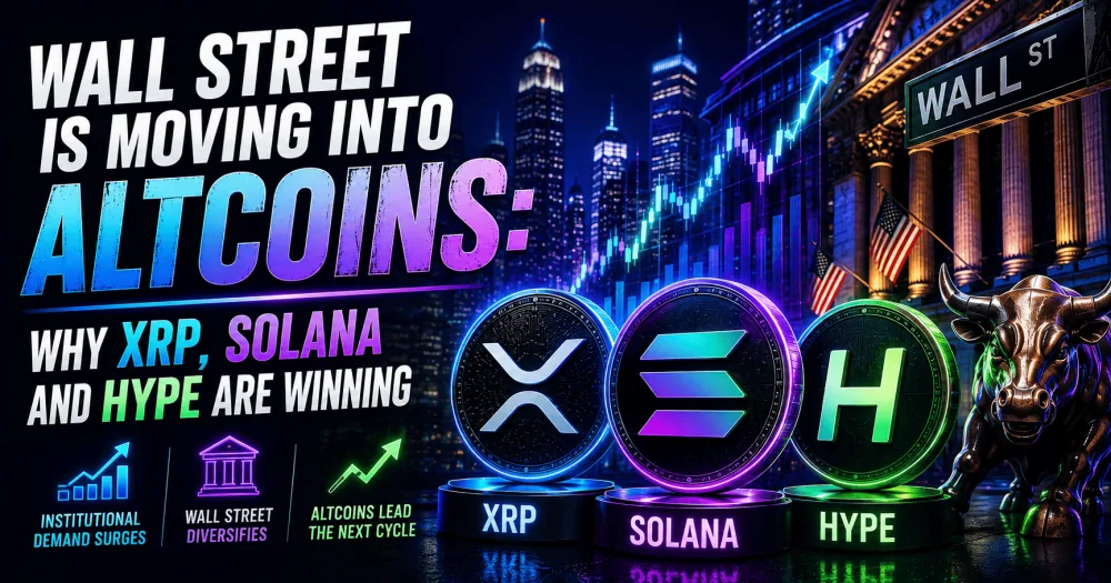 Wall Street Is Moving Into Altcoins: Why XRP, Solana and HYPE Are Winning