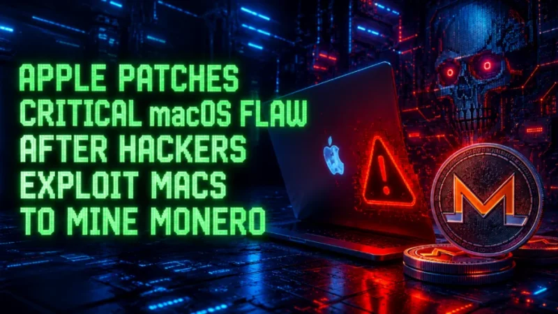 Apple Patches Critical macOS Flaw After Hackers Exploit Macs to Mine Monero