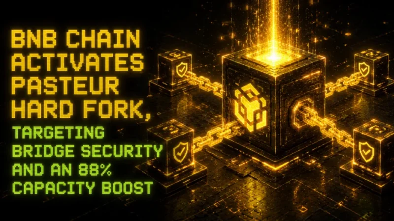 BNB Chain Activates Pasteur Hard Fork, Targeting Bridge Security and an 88% Capacity Boost
