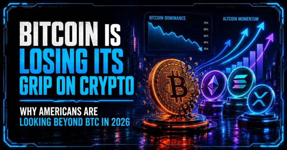 Bitcoin Is Losing Its Grip on Crypto: Why Americans Are Looking Beyond BTC in 2026