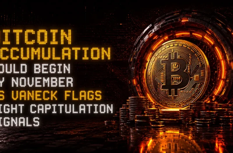 Bitcoin Accumulation Could Begin by November as VanEck Flags Eight Capitulation Signals