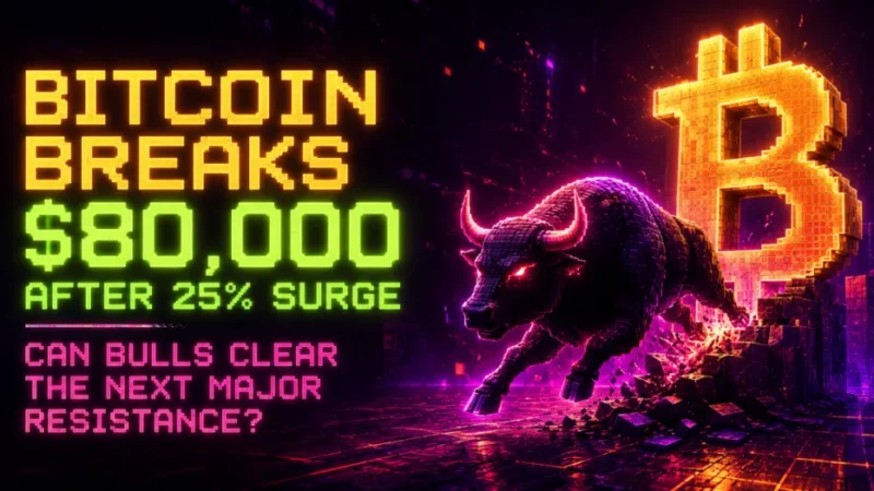 Bitcoin Breaks $80,000 After 25% Surge — Can Bulls Clear the Next Major Resistance?