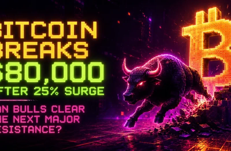 Bitcoin Breaks $80,000 After 25% Surge — Can Bulls Clear the Next Major Resistance?