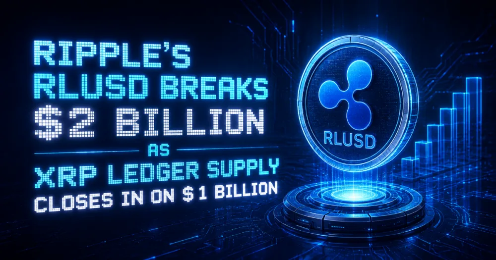Ripple’s RLUSD Breaks $2 Billion as XRP Ledger Supply Closes In on $1 Billion