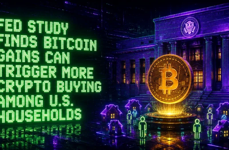 Fed Study Finds Bitcoin Gains Can Trigger More Crypto Buying Among U.S. Households