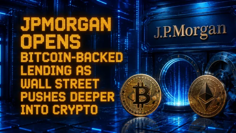 JPMorgan Opens Bitcoin-Backed Lending as Wall Street Pushes Deeper Into Crypto