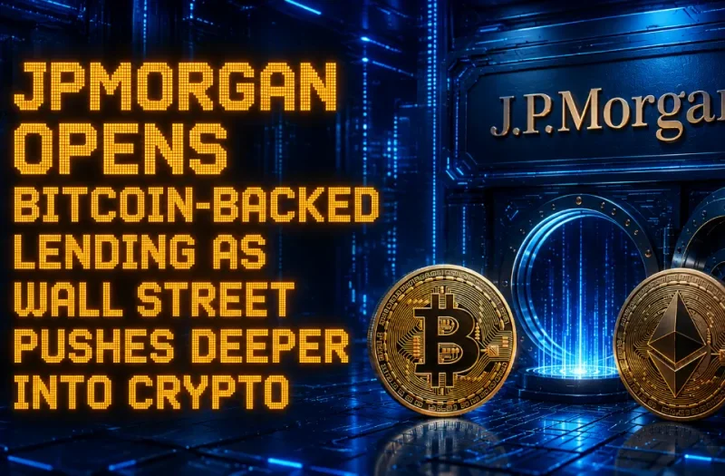 JPMorgan Opens Bitcoin-Backed Lending as Wall Street Pushes Deeper Into Crypto