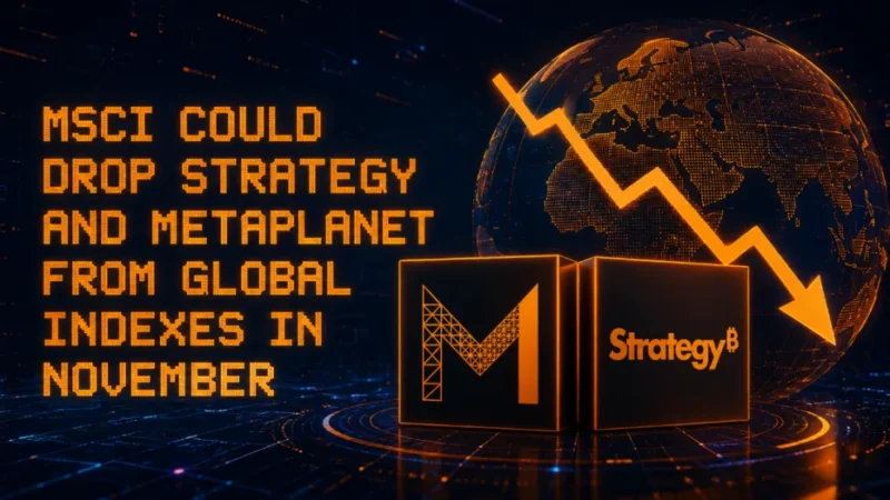 MSCI Could Drop Strategy and Metaplanet From Global Indexes in November