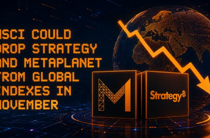 MSCI Could Drop Strategy and Metaplanet From Global Indexes in November