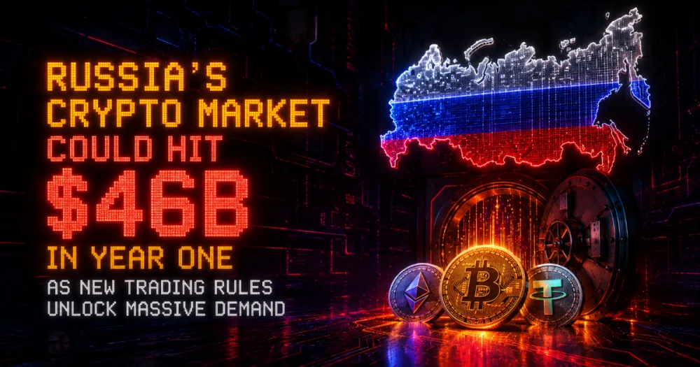 Russia’s Crypto Market Could Hit $46B in Year One as New Trading Rules Unlock Massive Demand