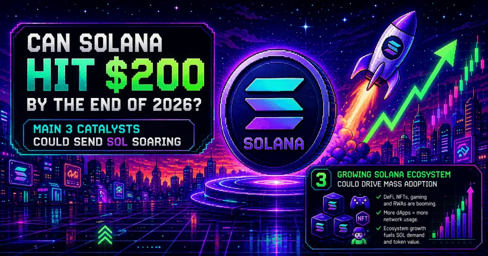 Can Solana Hit $200 by the End of 2026? Main 3 Catalysts Could Send SOL Soaring