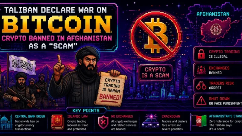 Taliban Declare War on Bitcoin: Crypto Banned in Afghanistan as a “Scam”