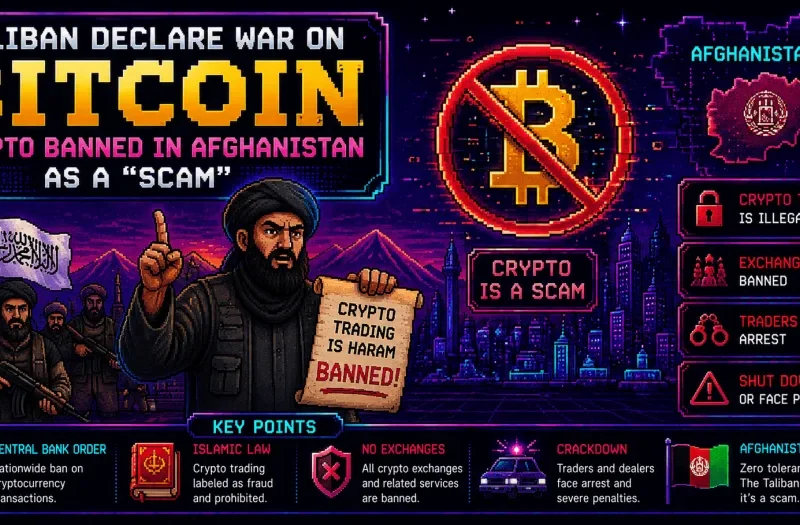 Taliban Declare War on Bitcoin: Crypto Banned in Afghanistan as a “Scam”