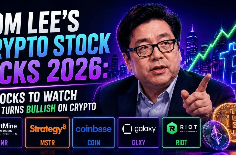 Tom Lee’s Crypto Stock Picks 2026: 5 Stocks to Watch as He Turns Bullish on Crypto