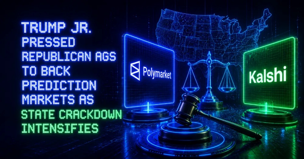Trump Jr. Pressed Republican AGs to Back Prediction Markets as State Crackdown Intensifies