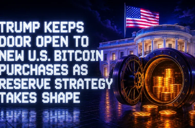 Trump Keeps Door Open to New U.S. Bitcoin Purchases as Reserve Strategy Takes Shape