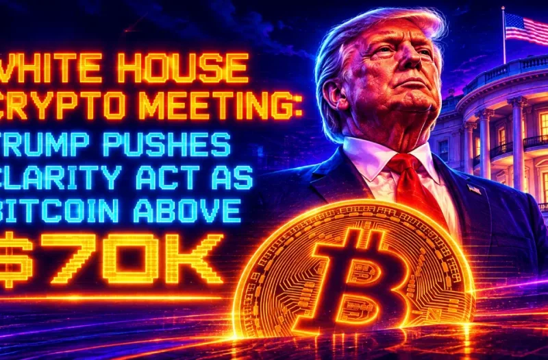 White House Crypto Meeting: Trump Pushes Clarity Act as Bitcoin Above $70K