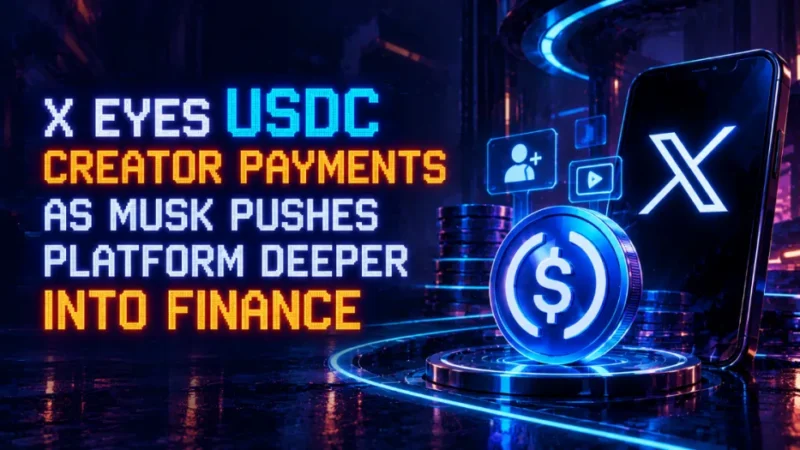 X Eyes USDC Creator Payments as Musk Pushes Platform Deeper Into Finance