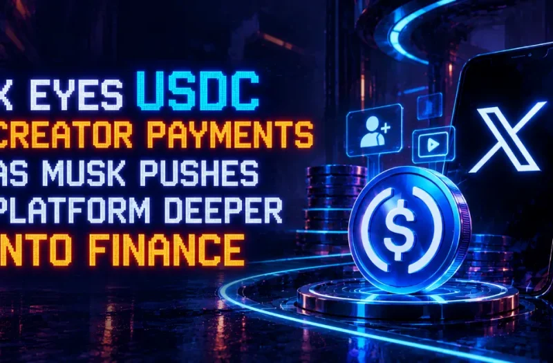 X Eyes USDC Creator Payments as Musk Pushes Platform Deeper Into Finance