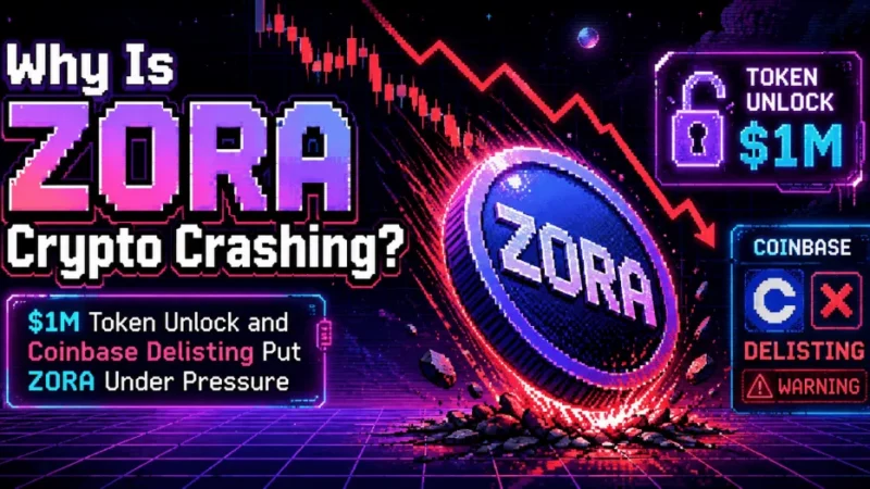 Why Is Zora Crypto Crashing? $1M Token Unlock and Coinbase Delisting Put ZORA Under Pressure