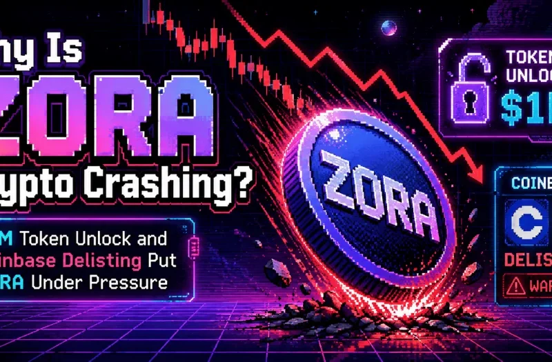 Why Is Zora Crypto Crashing? $1M Token Unlock and Coinbase Delisting Put ZORA Under Pressure