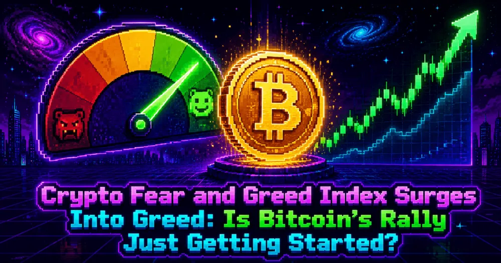 Crypto Fear and Greed Index Surges Into Greed: Is Bitcoin’s Rally Just Getting Started?