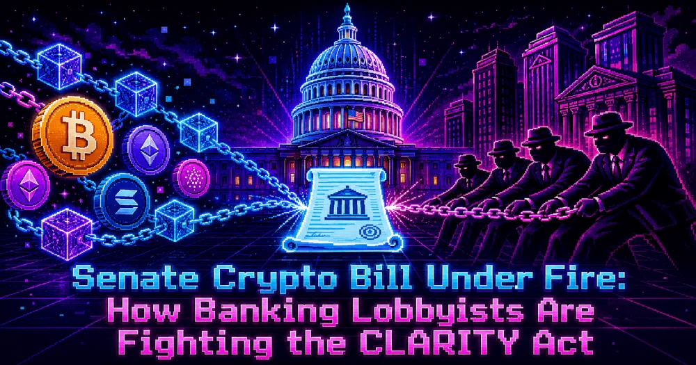 Senate Crypto Bill Under Fire: How Banking Lobbyists Are Fighting the CLARITY Act
