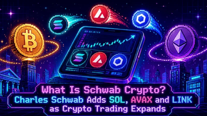 What Is Schwab Crypto? Charles Schwab Adds SOL, AVAX and LINK as Crypto Trading Expands