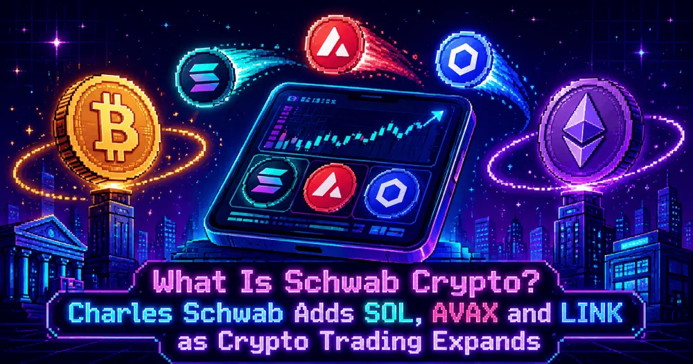 What Is Schwab Crypto? Charles Schwab Adds SOL, AVAX and LINK as Crypto Trading Expands