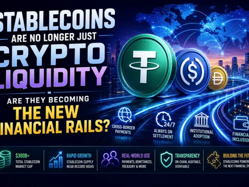 Stablecoins Are No Longer Just Crypto Liquidity — Are They Becoming the New Financial Rails?
