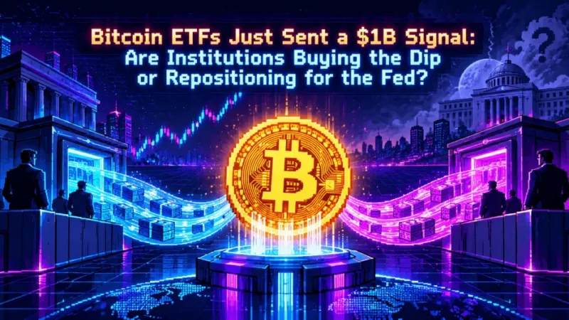 Bitcoin ETFs Just Sent a $1B Signal: Are Institutions Buying the Dip or Repositioning for the Fed?