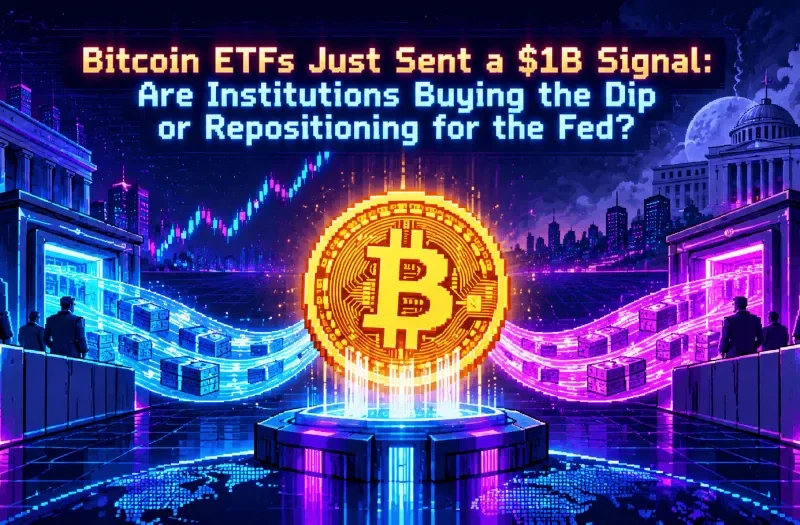 Bitcoin ETFs Just Sent a $1B Signal: Are Institutions Buying the Dip or Repositioning for the Fed?