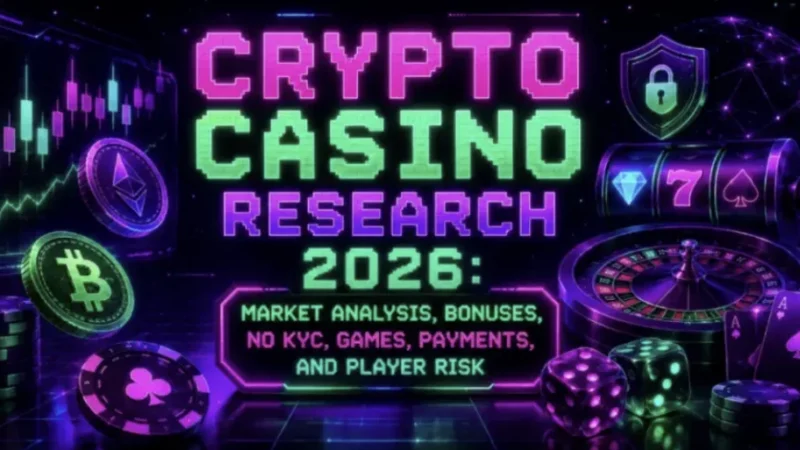 Crypto Casino Research 2026: Market Analysis, Bonuses, No KYC, Games, Payments, and Player Risk