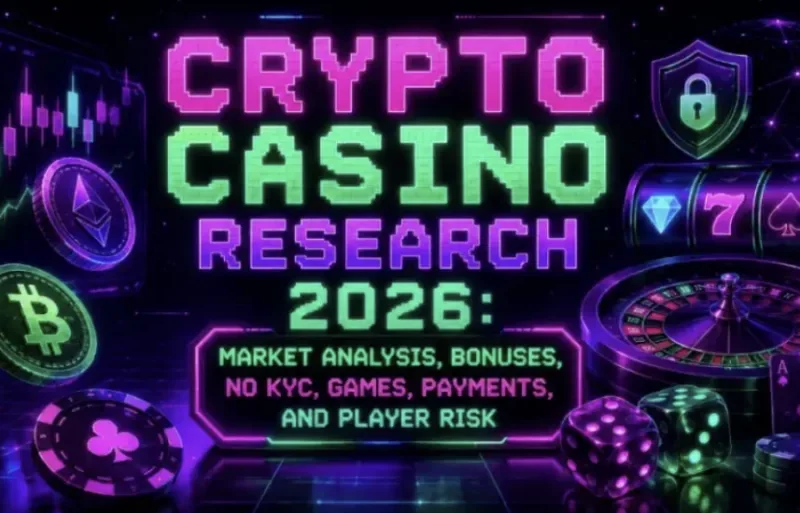 Crypto Casino Research 2026: Market Analysis, Bonuses, No KYC, Games, Payments, and Player Risk