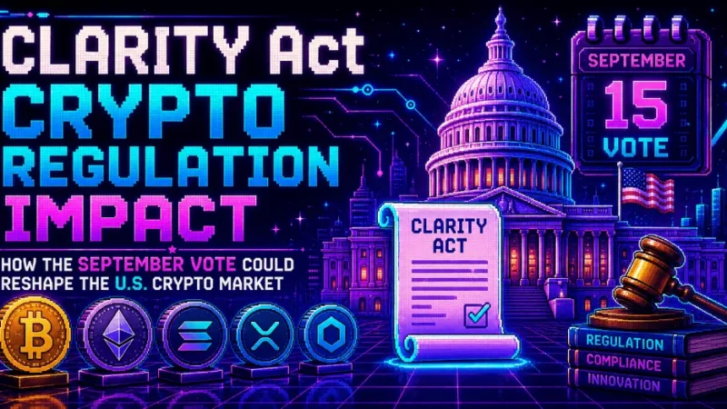 CLARITY Act Crypto Regulation Impact: How the September Vote Could Reshape the U.S. Crypto Market
