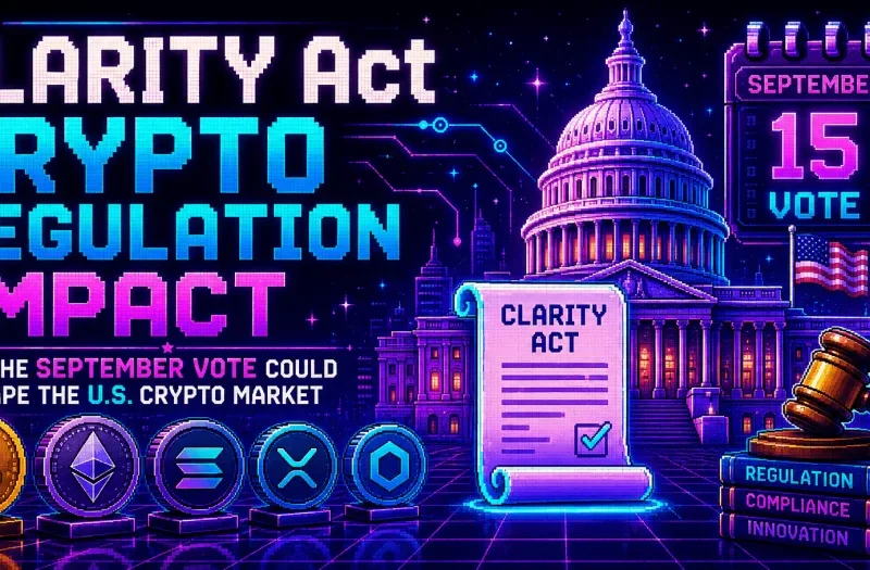 CLARITY Act Crypto Regulation Impact: How the September Vote Could Reshape the U.S. Crypto Market