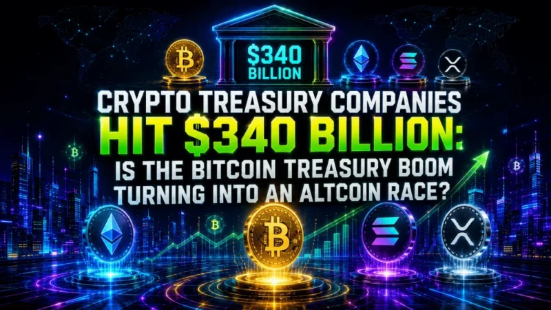 Crypto Treasury Companies Hit $340 Billion: Is the Bitcoin Treasury Boom Turning Into an Altcoin Race?