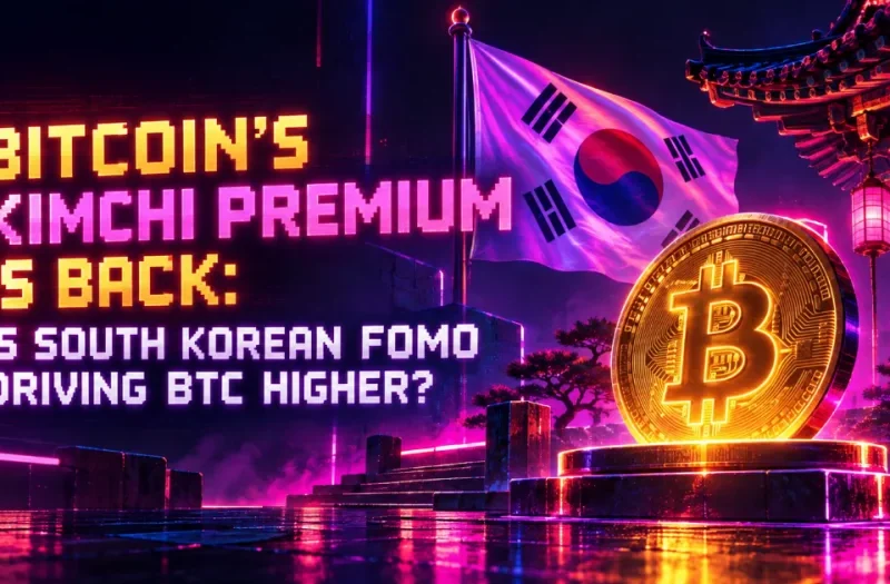 Bitcoin’s Kimchi Premium Is Back: Is South Korean FOMO Driving BTC Higher?