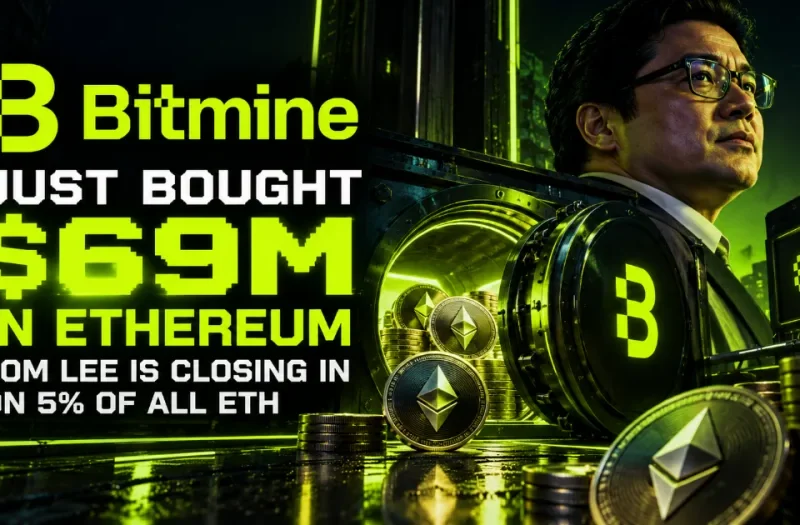 Bitmine Just Bought $69M in Ethereum — Tom Lee Is Closing In on 5% of All ETH