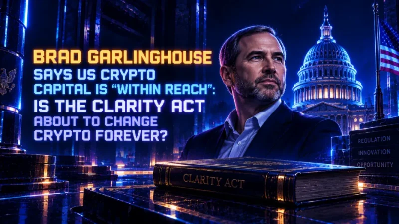 Brad Garlinghouse Says US Crypto Capital Is “Within Reach”: Is the CLARITY Act About to Change Crypto Forever?