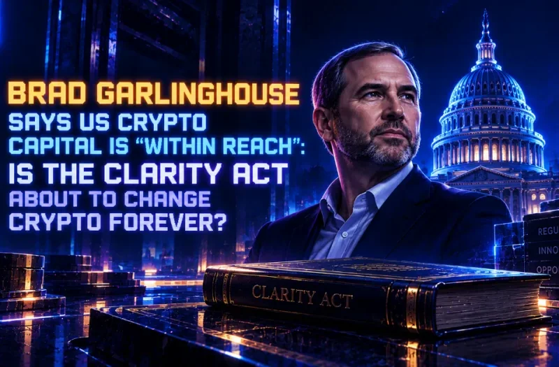 Brad Garlinghouse Says US Crypto Capital Is “Within Reach”: Is the CLARITY Act About to Change Crypto Forever?