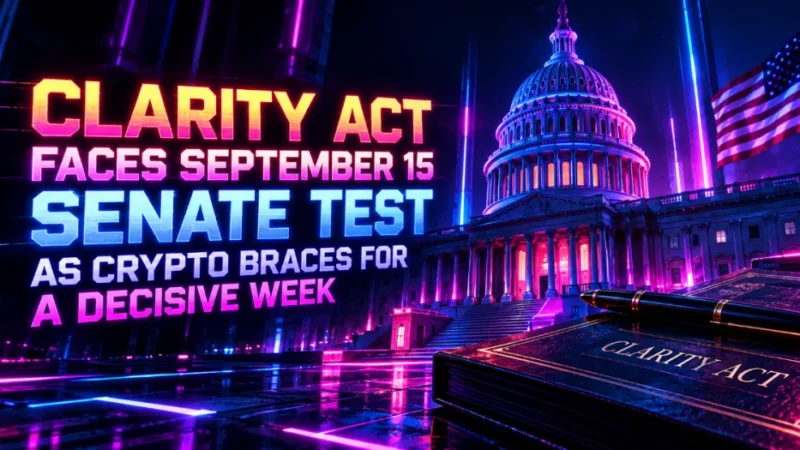 CLARITY Act Faces September 15 Senate Test as Crypto Braces for a Decisive Week