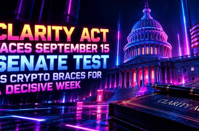 CLARITY Act Faces September 15 Senate Test as Crypto Braces for a Decisive Week
