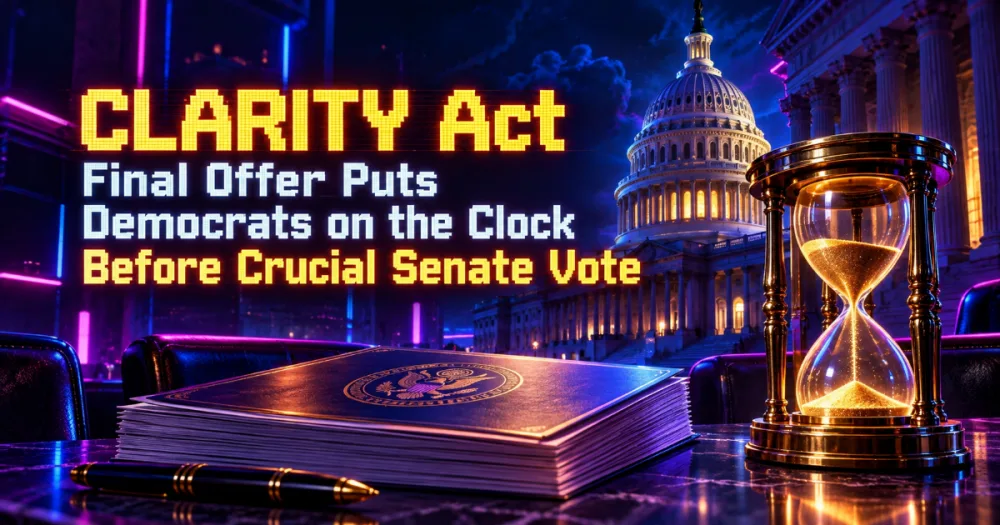CLARITY Act Final Offer Puts Democrats on the Clock Before Crucial Senate Vote