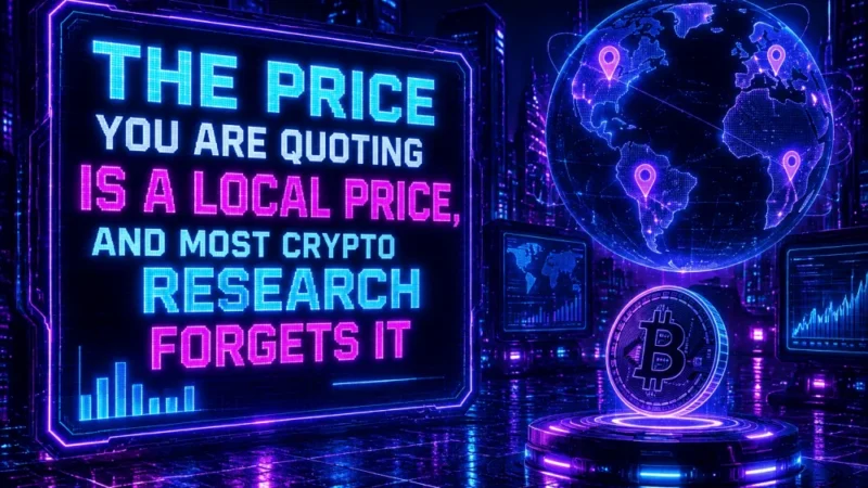 The Price You Are Quoting Is a Local Price, and Most Crypto Research Forgets It